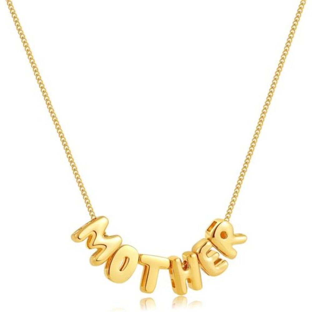 Mama Necklace | 18K Gold Plated Hypoallergenic Letter Pendant